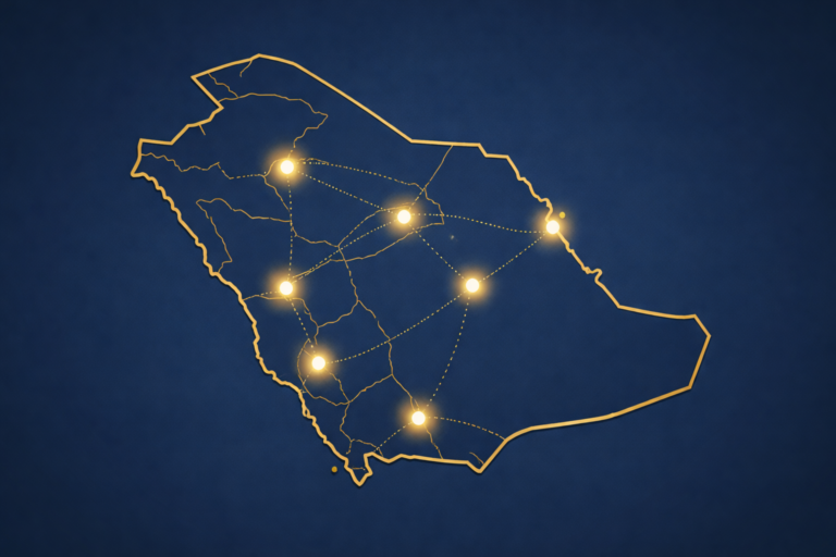 تغطية جغرافية واسعة داخل المملكة
